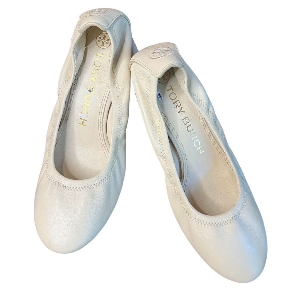 Tory Burch Eddie 55mm Pump Heels in Cream NWOB Size 6 1/2